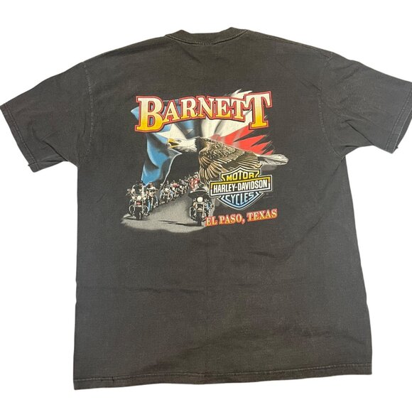 1998 Harley-Davidson Ridin’ Out the Storm Tee XL Barnett El Paso TX Double-Sided - Picture 2 of 8